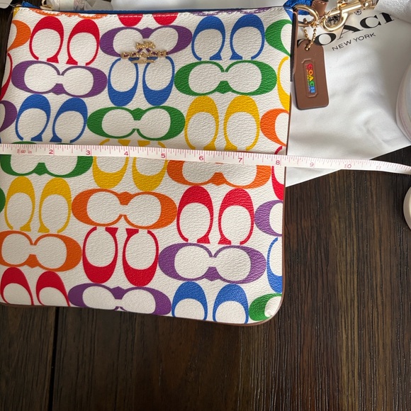 Coach Jes From the Pride Collection Crossbody in Rainbow Signature canvas - Picture 10 of 10